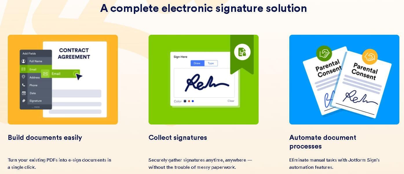 Jotform Sign Features