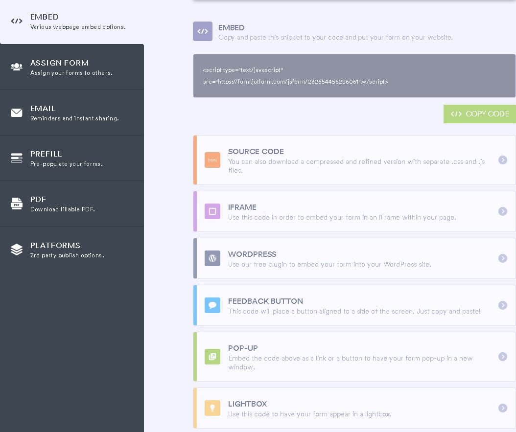 Jotform Form Builder