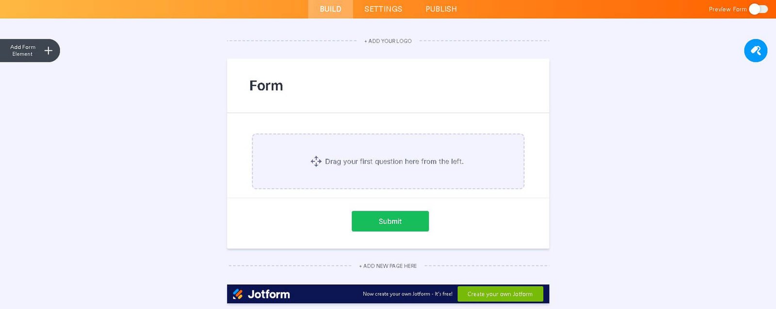 Jotform Form Builder for Free